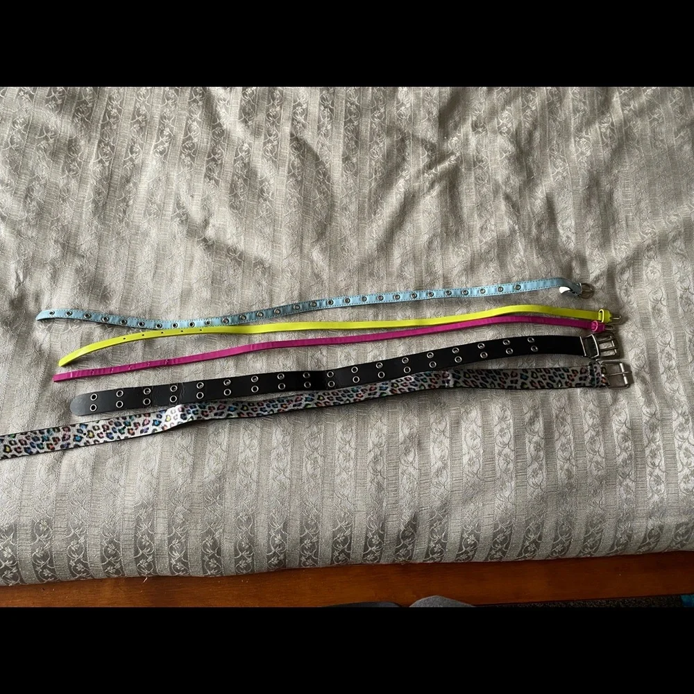 Bundle of five girls belts including from Justice